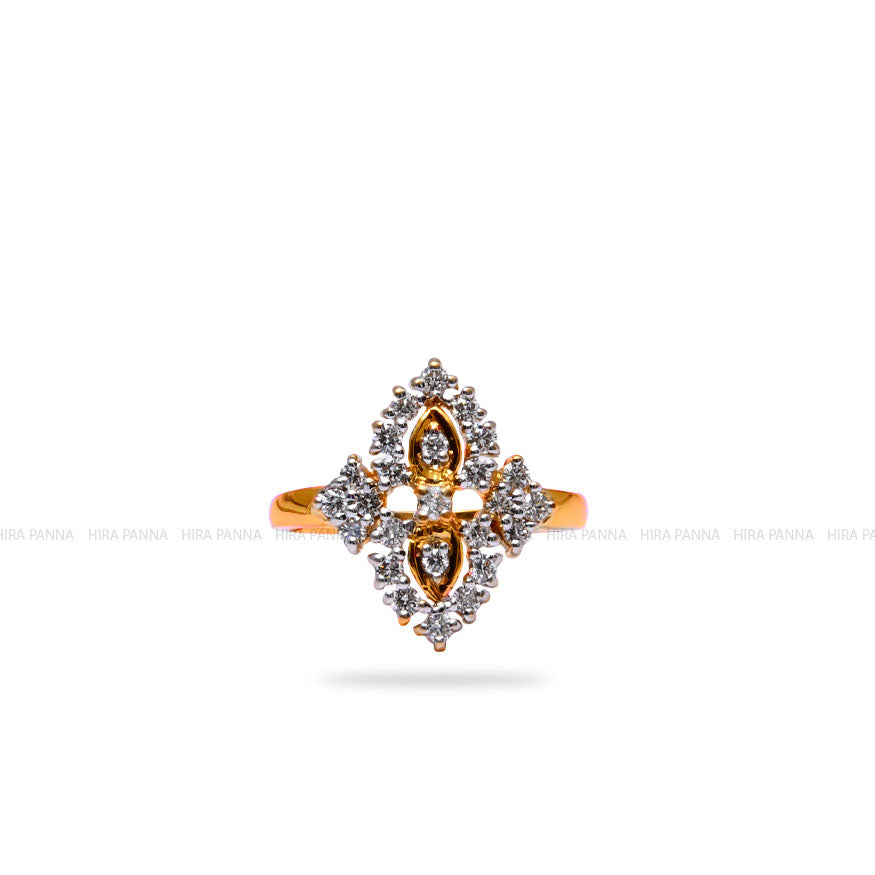 Diamond Gold Finish Ring