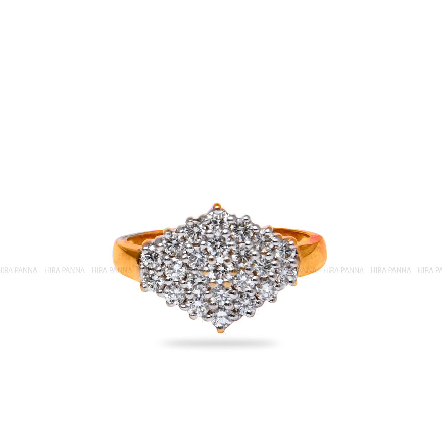 Diamond Gold Finish Ring