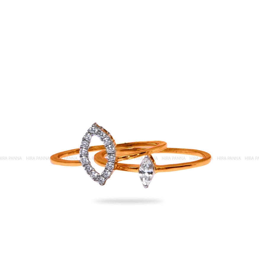 Diamond Gold Finish Ring