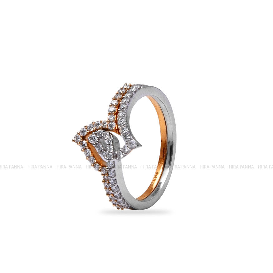 Diamond Gold Finish Ring