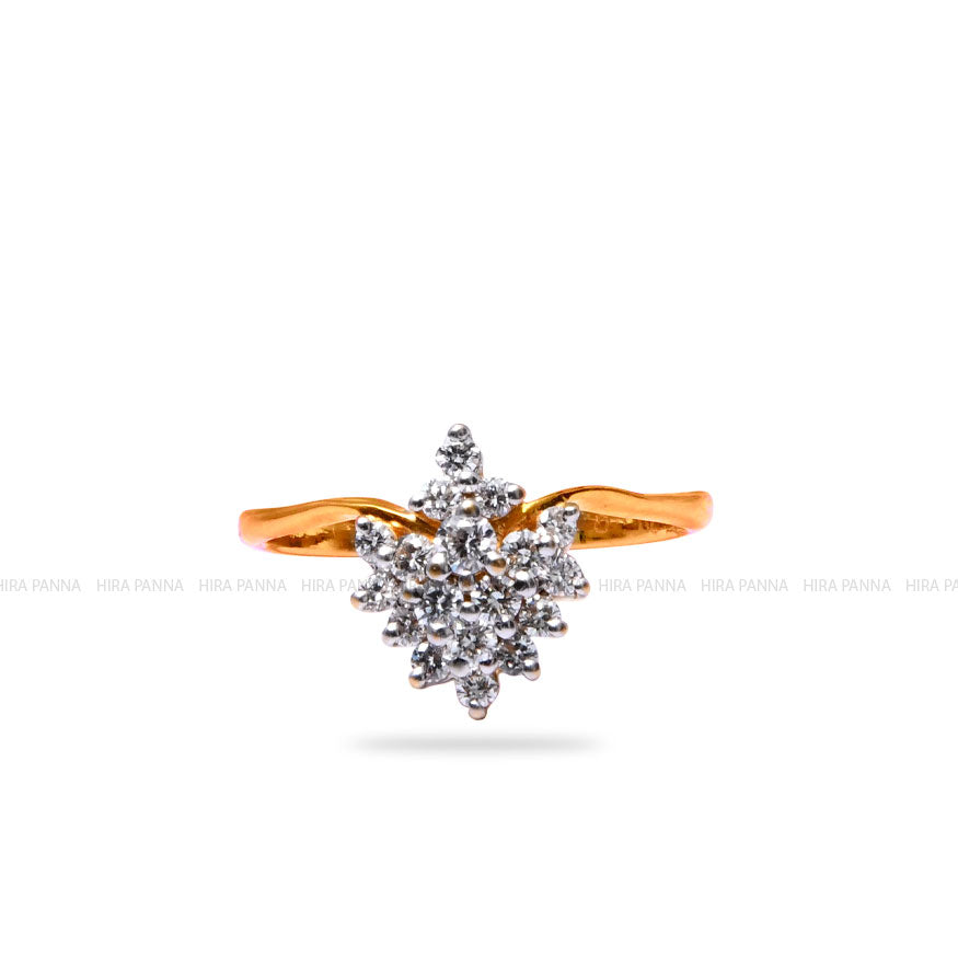 Diamond Gold Finish Ring