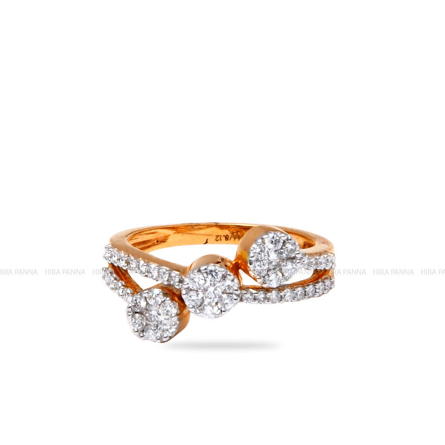 Diamond Gold Finish Ring