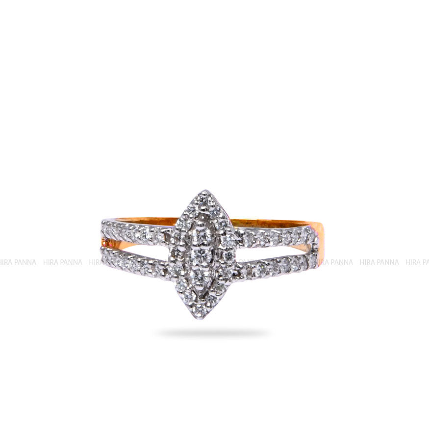 Diamond Gold Finish Ring