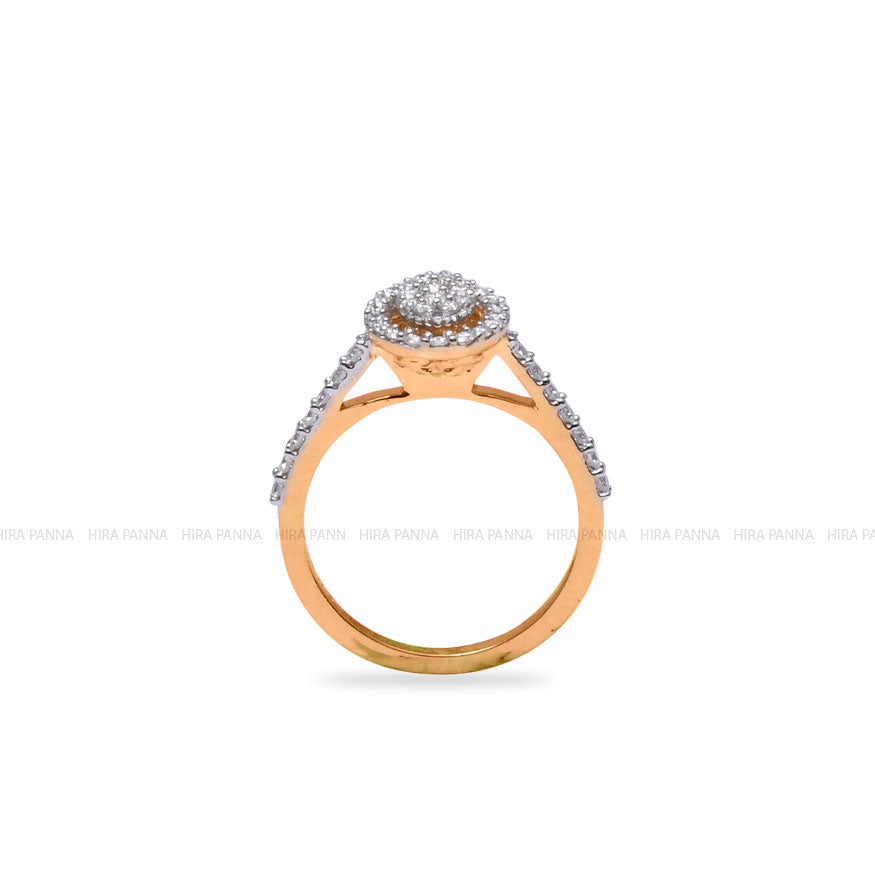 Diamond Gold Finish Ring