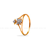 Diamond Gold Finish Ring