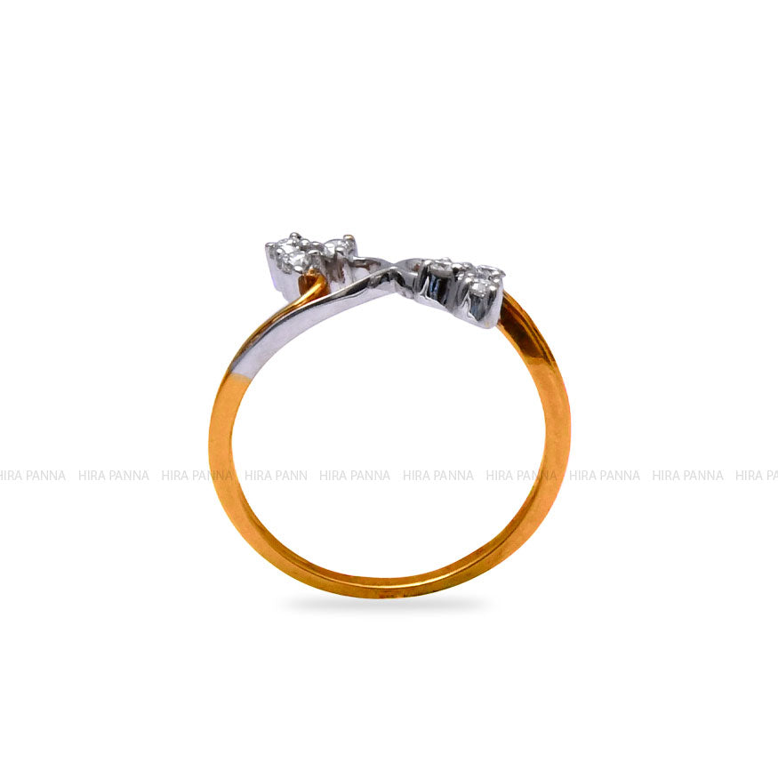 Dual Finish Diamond Ring