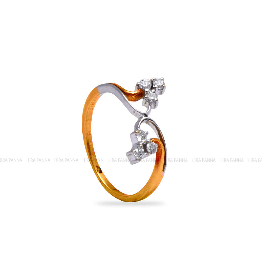 Dual Finish Diamond Ring