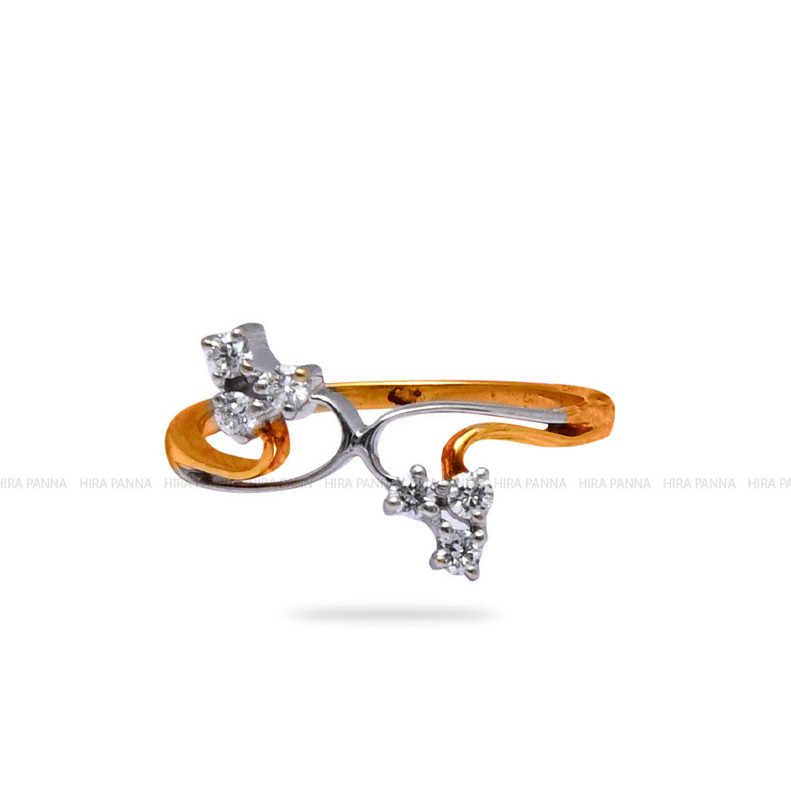 Dual Finish Diamond Ring