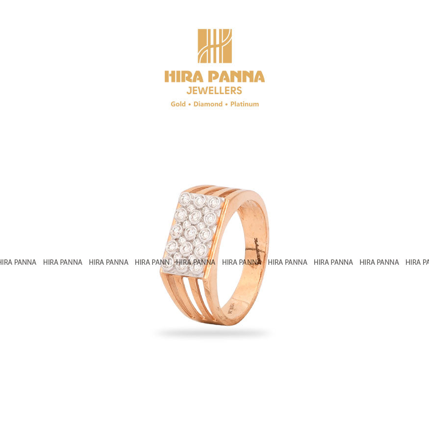 Rose Gold Men's Diamond Ring