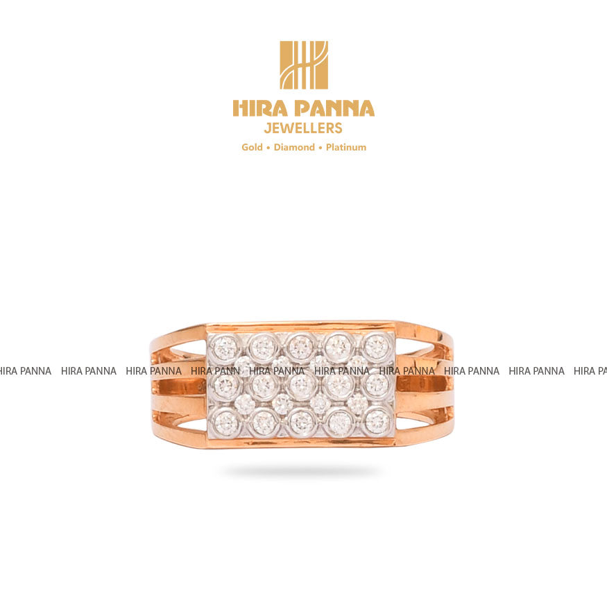 Rose Gold Men's Diamond Ring