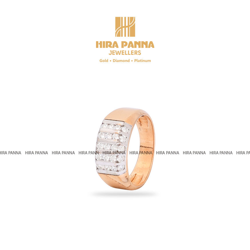 Rose Gold Men's Diamond Ring