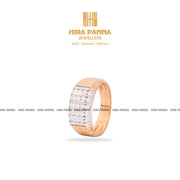 Rose Gold Men's Diamond Ring
