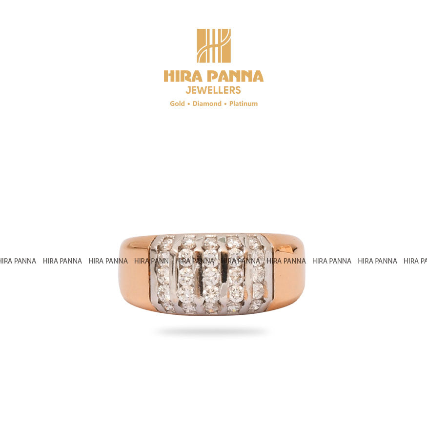 Rose Gold Men's Diamond Ring