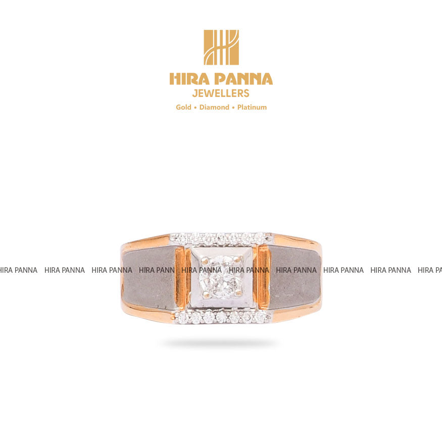 Rose Gold Men's Diamond Ring