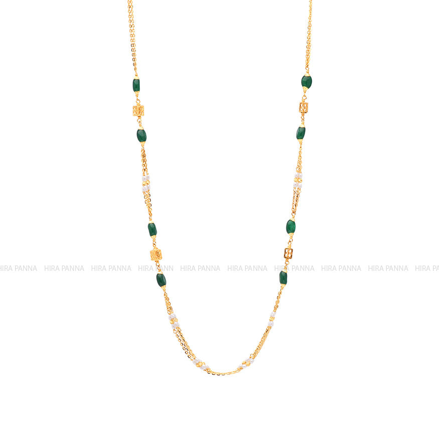 Fancy Emerald Mala