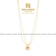 Diamond Polki Emerald Mala