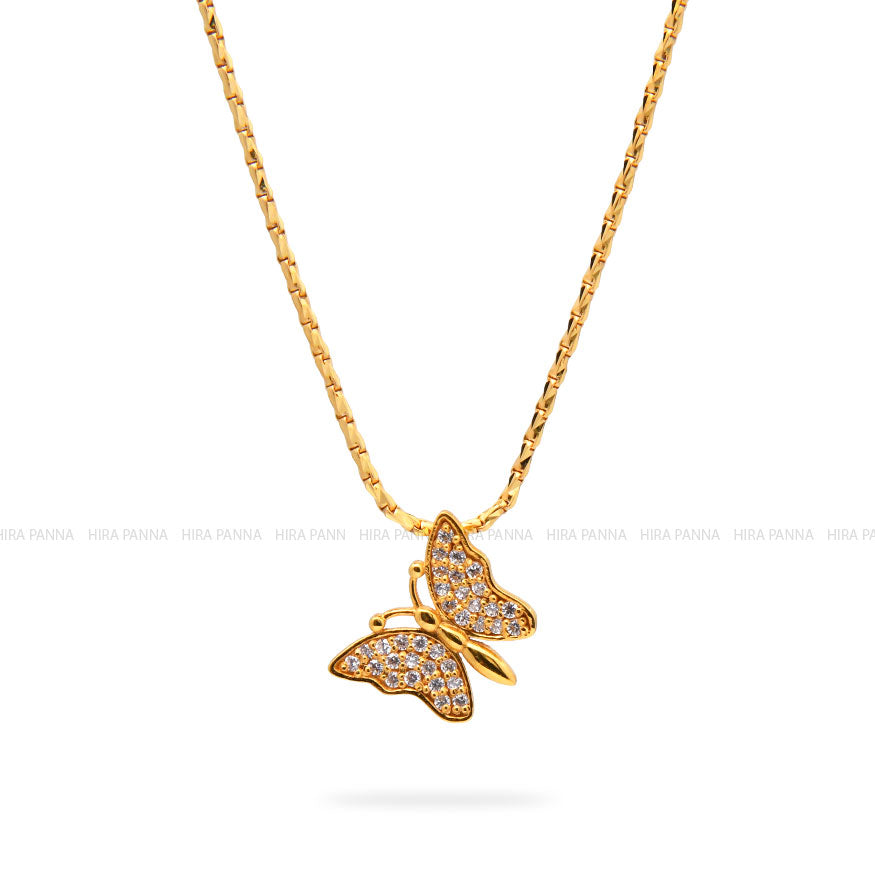 Gold Butterfly Pendant