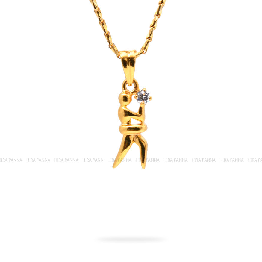 Gold Solitaire Pendant