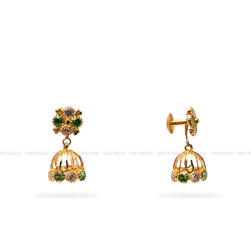 Gold Jhumki Earring