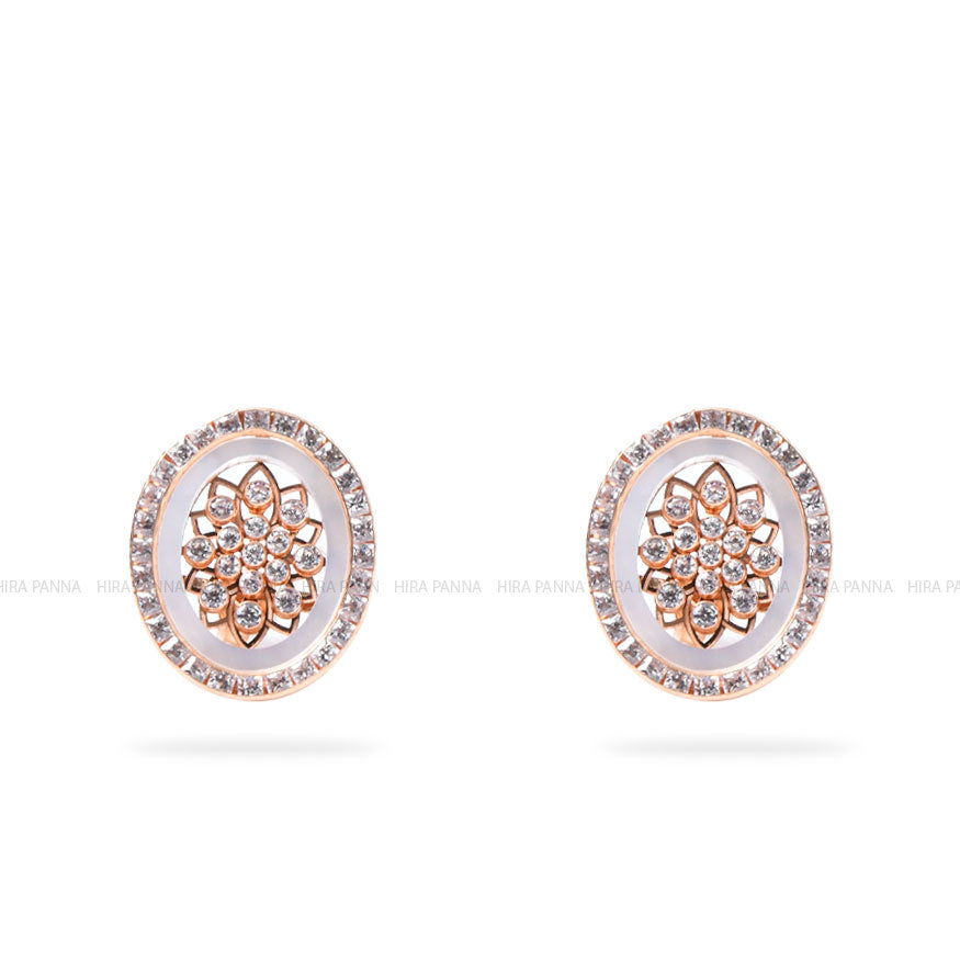 Rose Gold Pendant & Earring