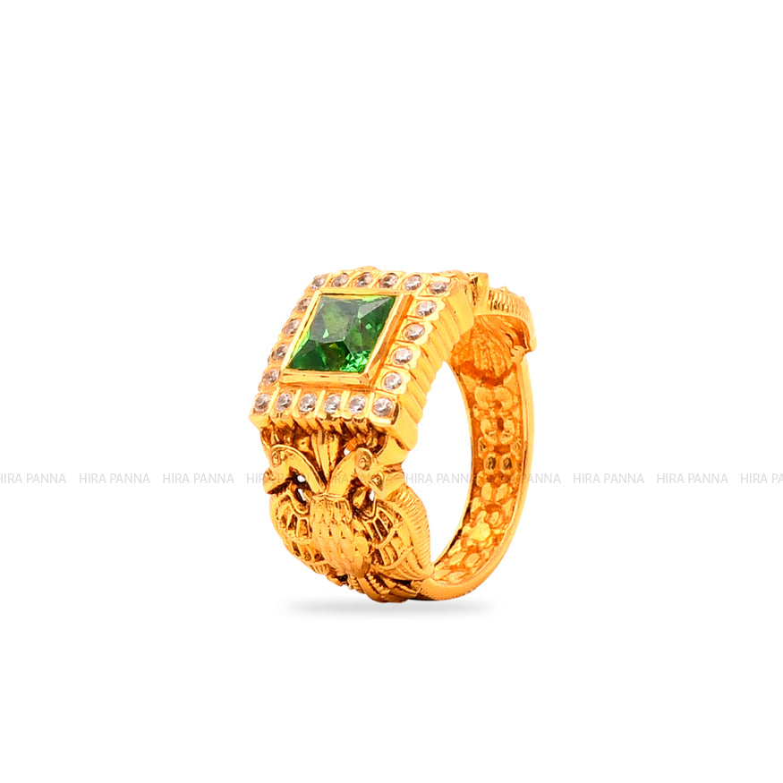 Handmade Peacock Nawabi Ring