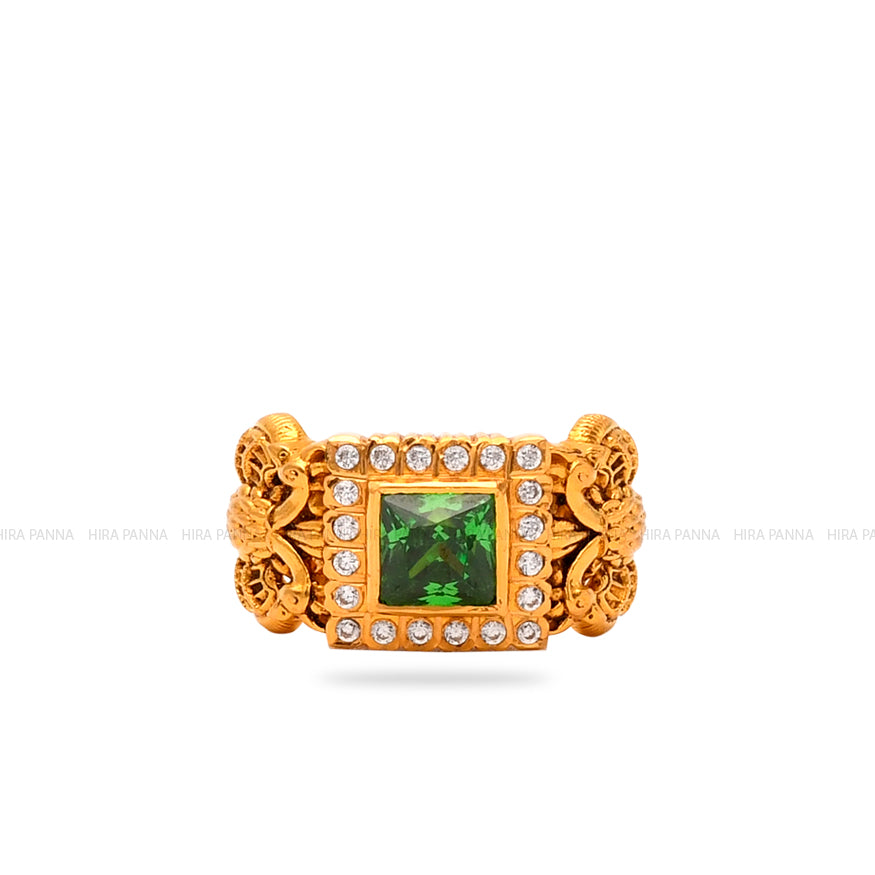 Handmade Peacock Nawabi Ring