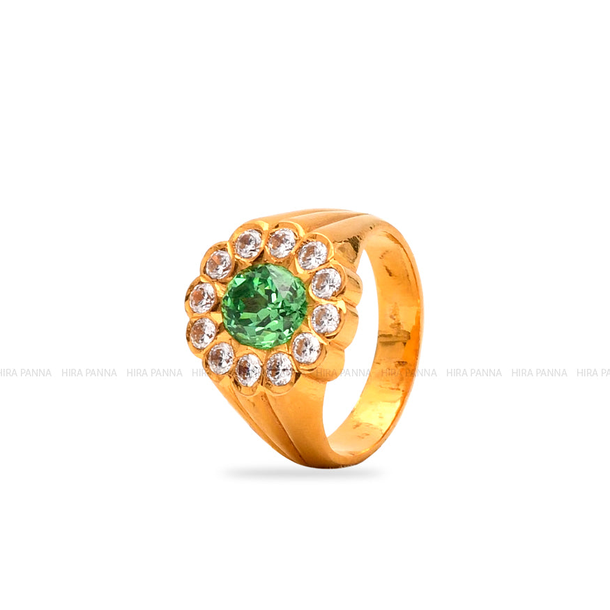 Handmade Fancy Emerald Ring