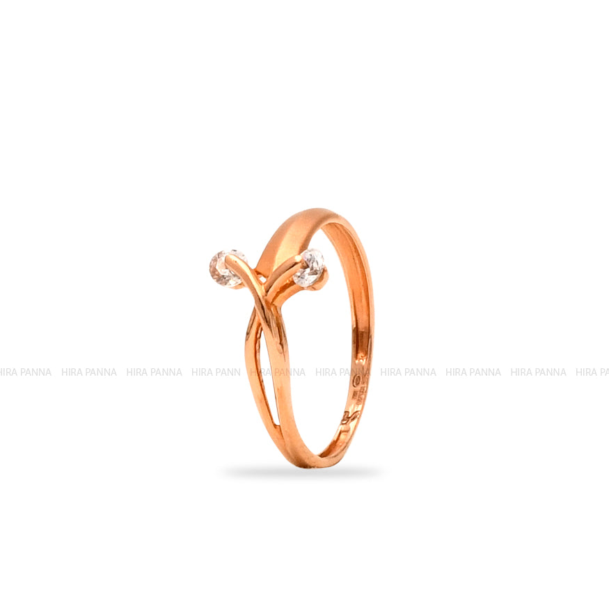 Rose Gold Dual Tone Ring