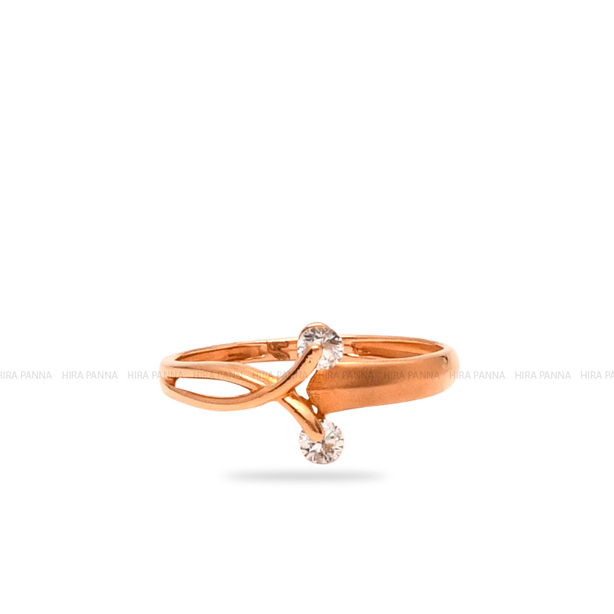 Rose Gold Dual Tone Ring