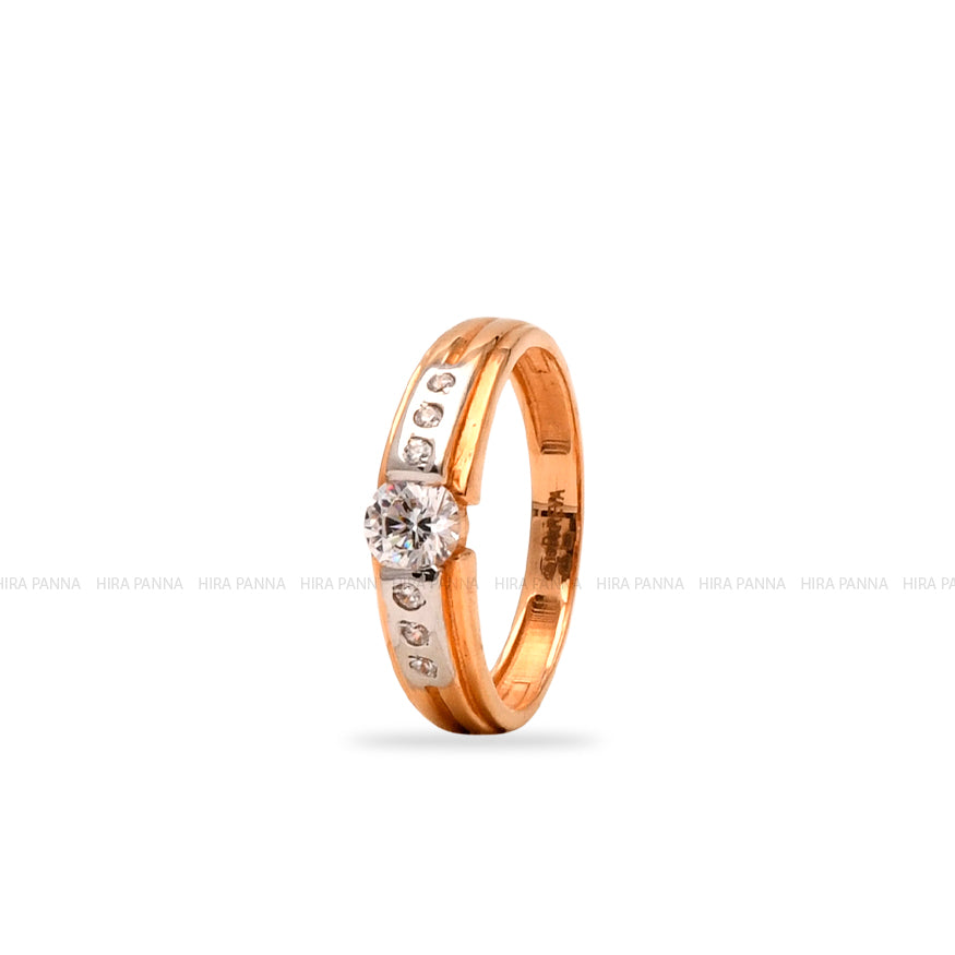 Rose Gold Dual Tone Ring