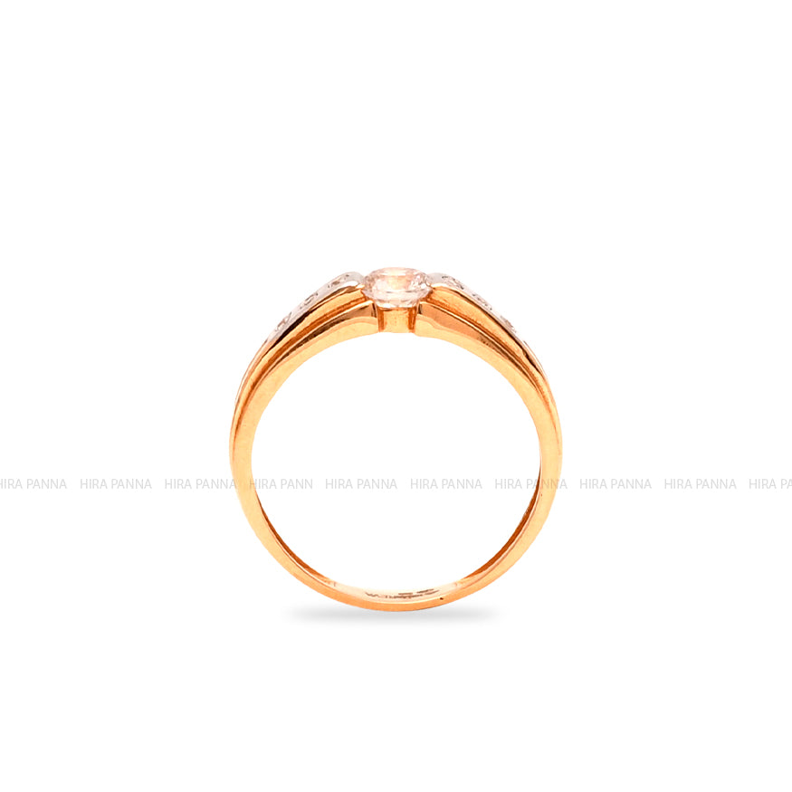 Rose Gold Solitaire Ring