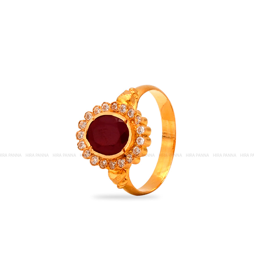 Solitaire Ruby Ring