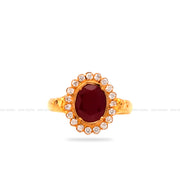 Solitaire Ruby Ring