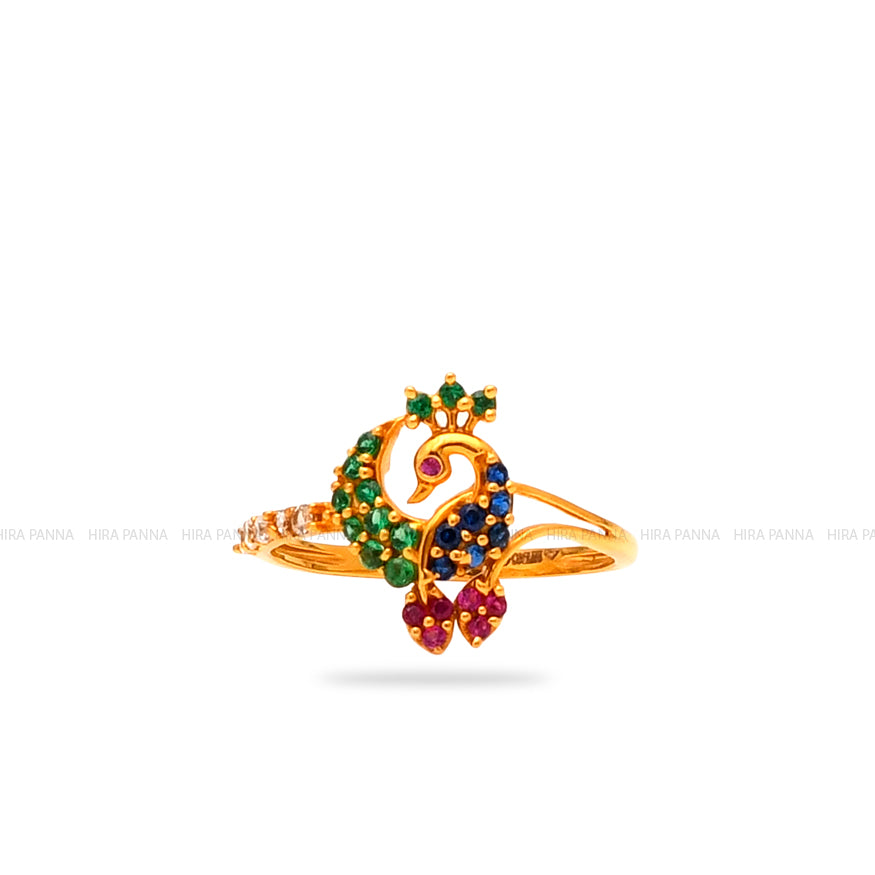 Fancy Peacock Ring