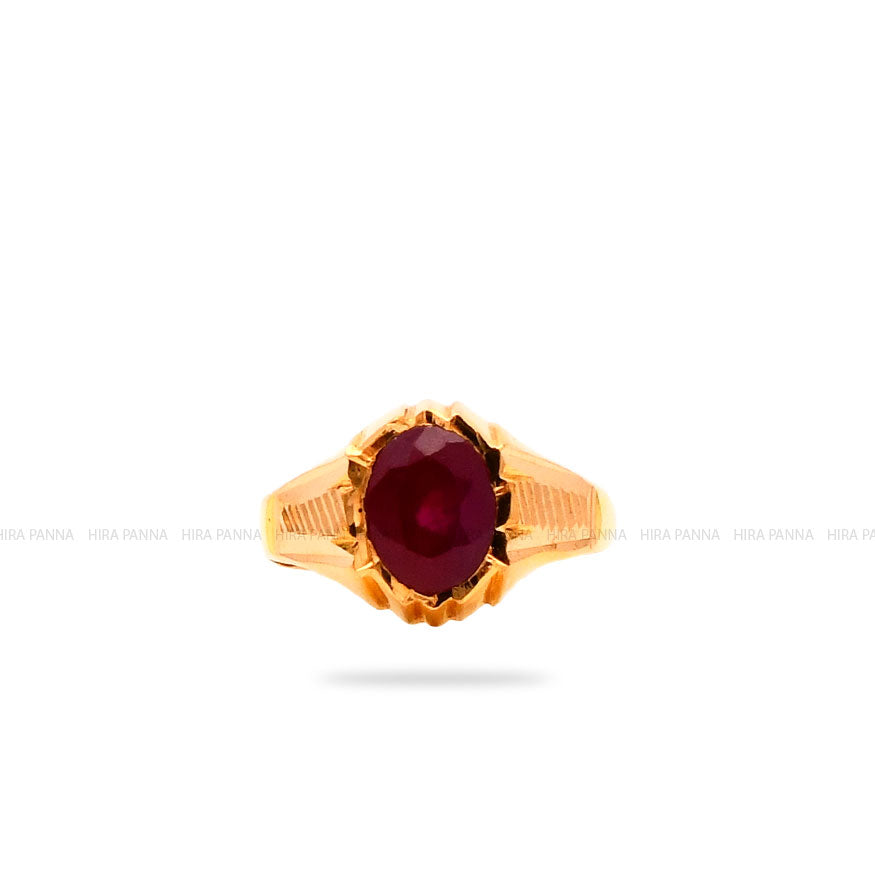 Handmade Ruby Solitaire Ring