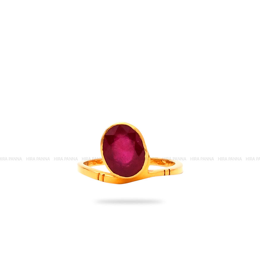 Handmade Ruby Solitaire Ring