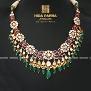 Green Beads Hanging Neckwear