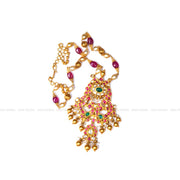 Ruby Chain & Jadau Pendant