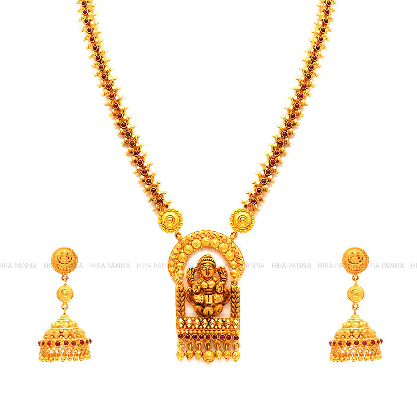 Mat Finish Lakshmi Devi Neckwear Set