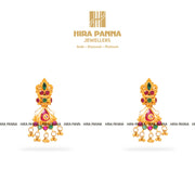 Fancy Ruby & Emerald Neckwear Set