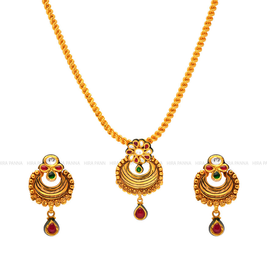 Kundan Pendant Set