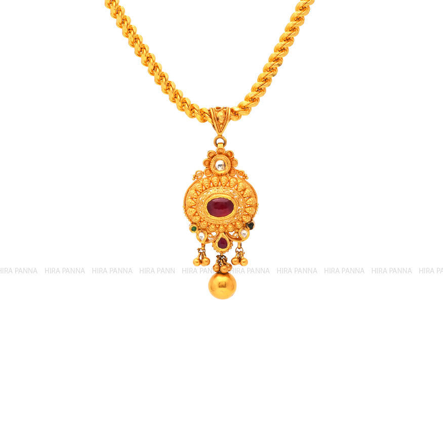 Handmade Kundan Pendant Set