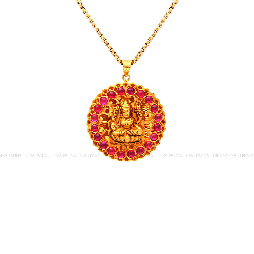 Fancy Lakshmi Devi Pendant Set