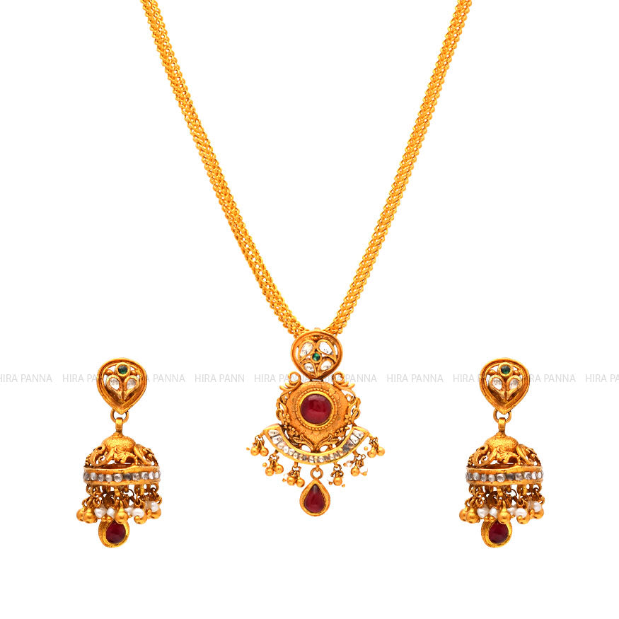 Kundan Pendant Set