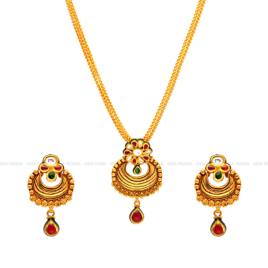 Kundan Pendant Set