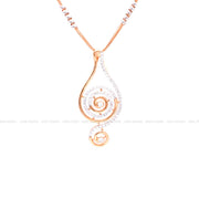Fancy Rose Gold Pendant Set