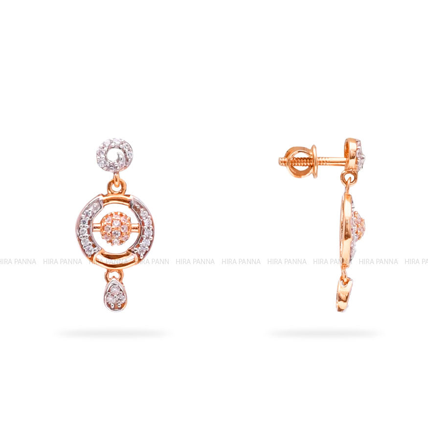 Fancy Rose Gold Pendant Set