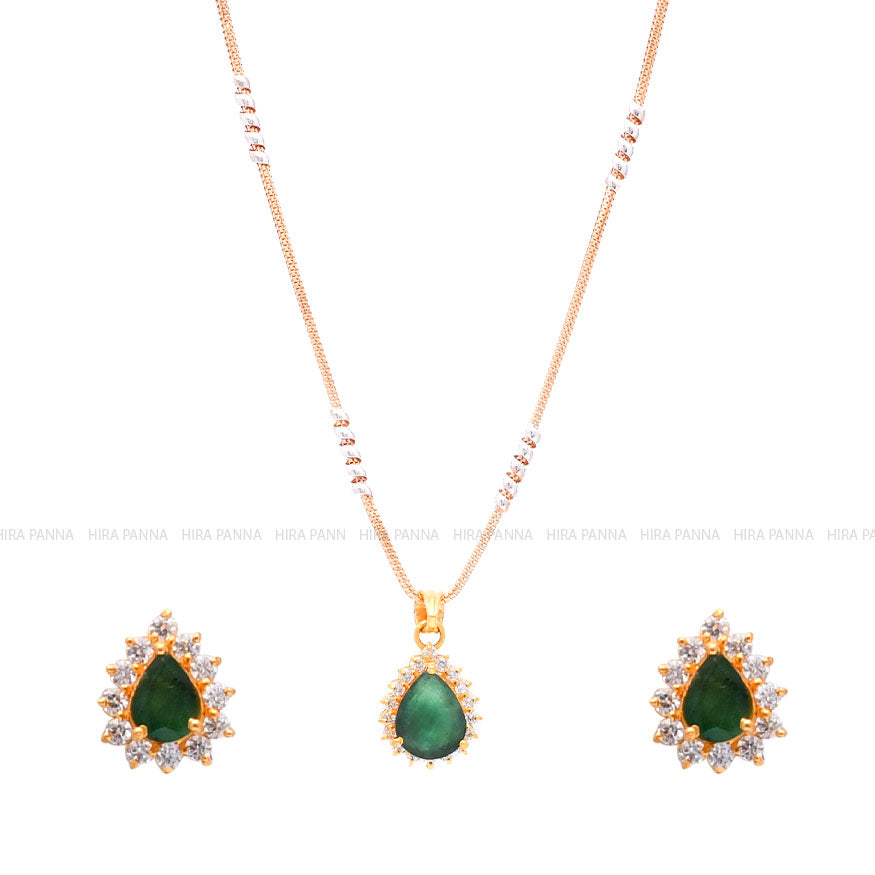 Gold Pendant Set