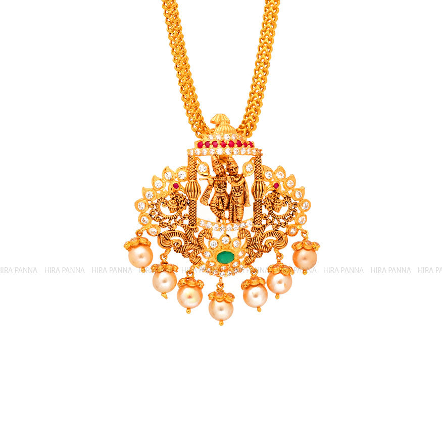 Krishna & Radha Locket Pendant