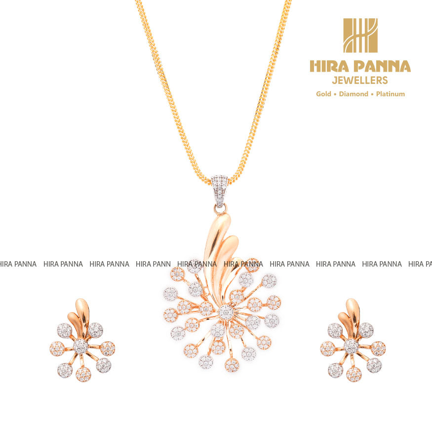 Rose Gold Pendant Set